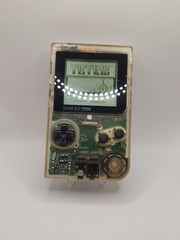 Nintendo Game Boy Clear POCKET MGB-001 Play It Loud, Tetris included, No Batt.