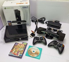 Xbox 360 S – Matte Black Model 1439 W/ 250g HD Controller Power And Games