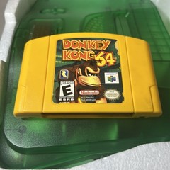 Nintendo 64 Donkey Kong Game Console W/ Box – Jungle Green- Tested/ Authentic!!