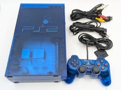 Sony PS2 PlayStation 2 SCPH-37000 Ocean Blue NTSC-J Japan Tested w/ Controller
