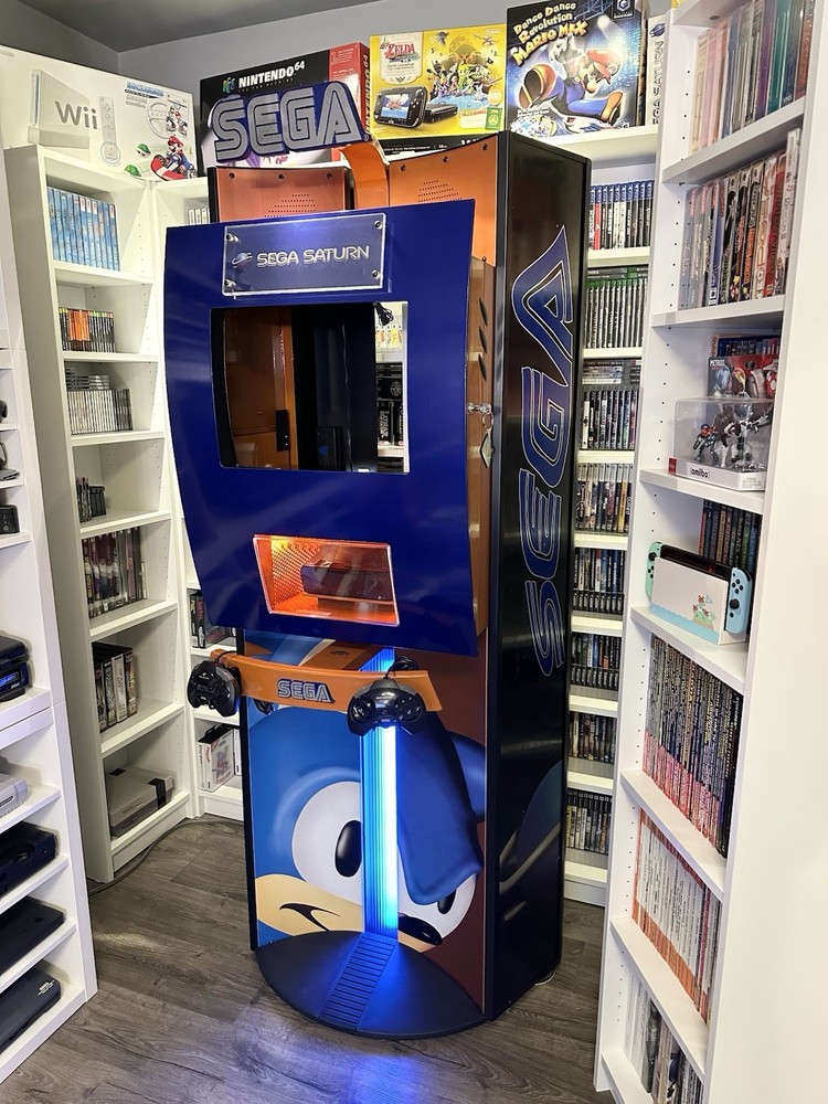 Sega Saturn Sonic The Hedgehog Kiosk Demo Unit 1994 – Super RARE, Amazing Shape!