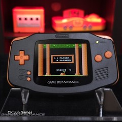 Black And Orange Halloween Special Game Boy Advance GBA iPS V5 Backlit LCD MOD