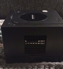 Nintendo Gamecube System Black (DOL-001) with Cords and Three Controllers