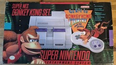 SNES Super Nintendo DONKEY KONG COUNTRY SET Console 1994 Box Game – No Manual