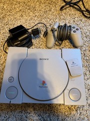 Tested Sony PlayStation 1 SCPH-7501 with OEM DualShock Controller No Power Cord