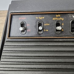 Atari 2600 Light Sixer 6-Switch Console W/ Power AC Adapter & Controllers TESTED