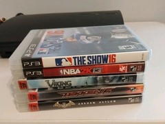 Sony PlayStation 3 Slim PS3 120GB Console w/1 OEM Controller 5 Games Please Read