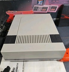 Nintendo NES Console with Original Box, Zapper, Controllers, Instructions, Cords