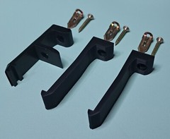 Sony PlayStation 2 PS2 Fat Phat Stealth Wall Mount BLACK *Made in the USA*