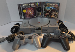 Bundle Sony PlayStation 1 PS1 Console w/ 3 Games Controllers Memory TESTED