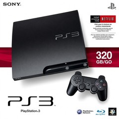 Sony PlayStation 3 PS3 Slim 320GB Console Controller HDMI 1 year warranty