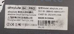 Abxylute One Pro Cloud Handheld Gaming Console 64GB, 1080P CONSOLE ONLY