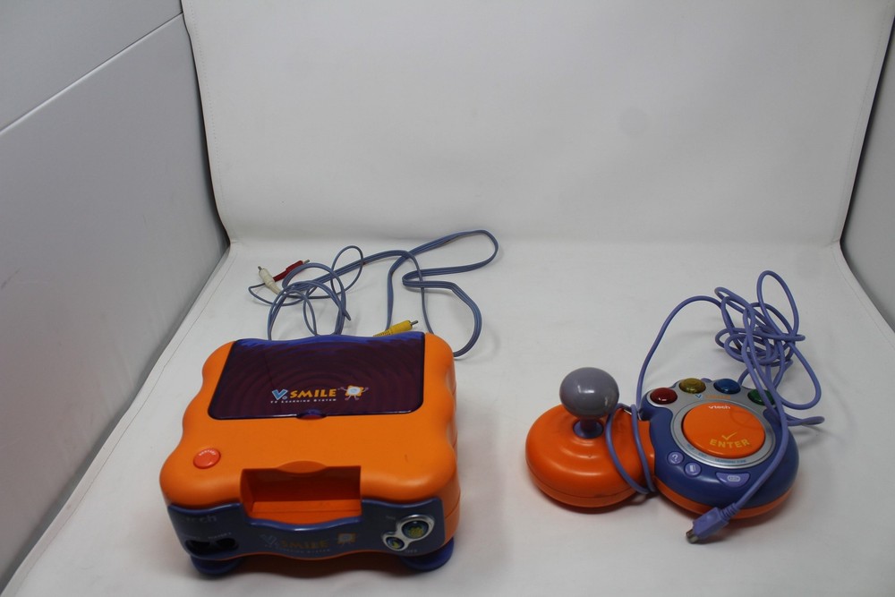 VTech V.Smile TV Learning System Orange Console Joystick RCA NTSC No AC Adapter