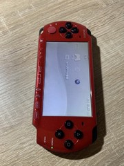 0870 Sony PlayStation PSP 3000 Red Black Normal TESTED