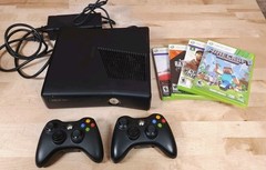 Microsoft XBox 360 S Slim Model 1439 250GB Console System 4 Games Tested