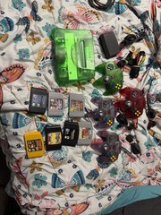 Nintendo 64 Jungle Green Console w/ Controller, Cables & Expansion Pack
