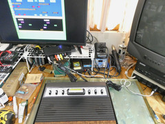 Atari 2600 SEARS « 6er lite » Console only AV S-VIDEO Modded Seller Reconditioned