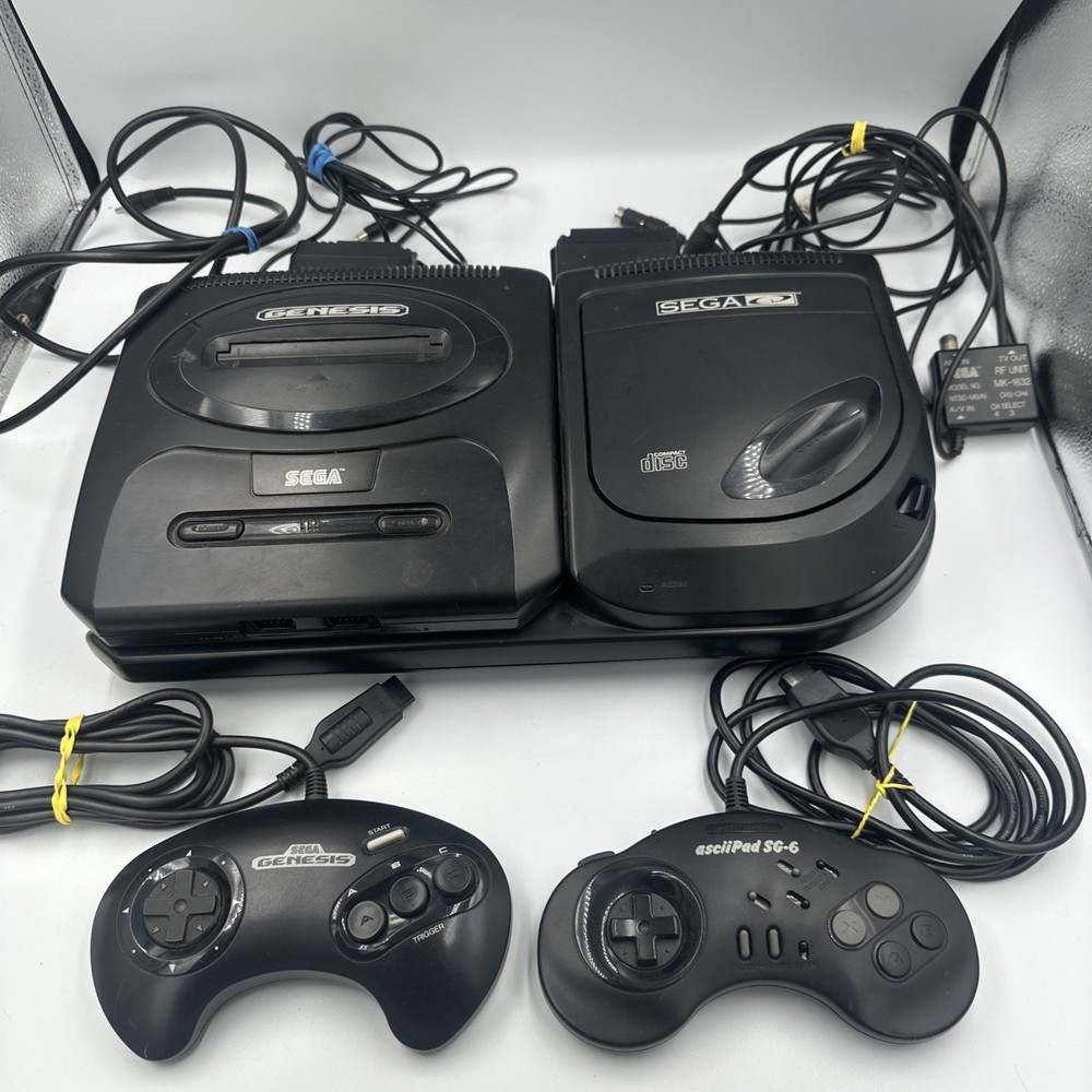 Sega CD Model 2 + Genesis Model 2 console (Please read description)