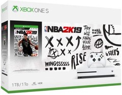 Microsoft Xbox One S 1TB NBA 2K19 Bundle with 4K Ultra HD Blu-ray White Console