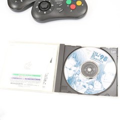 Neo Geo CD Console with Mini Controllers power cable + soft SNK Tested Working