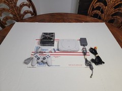 Sony Playstation 1 PS One (SCPH-101) Slim PS1 Bundle w/ 4 Games ** TESTED **