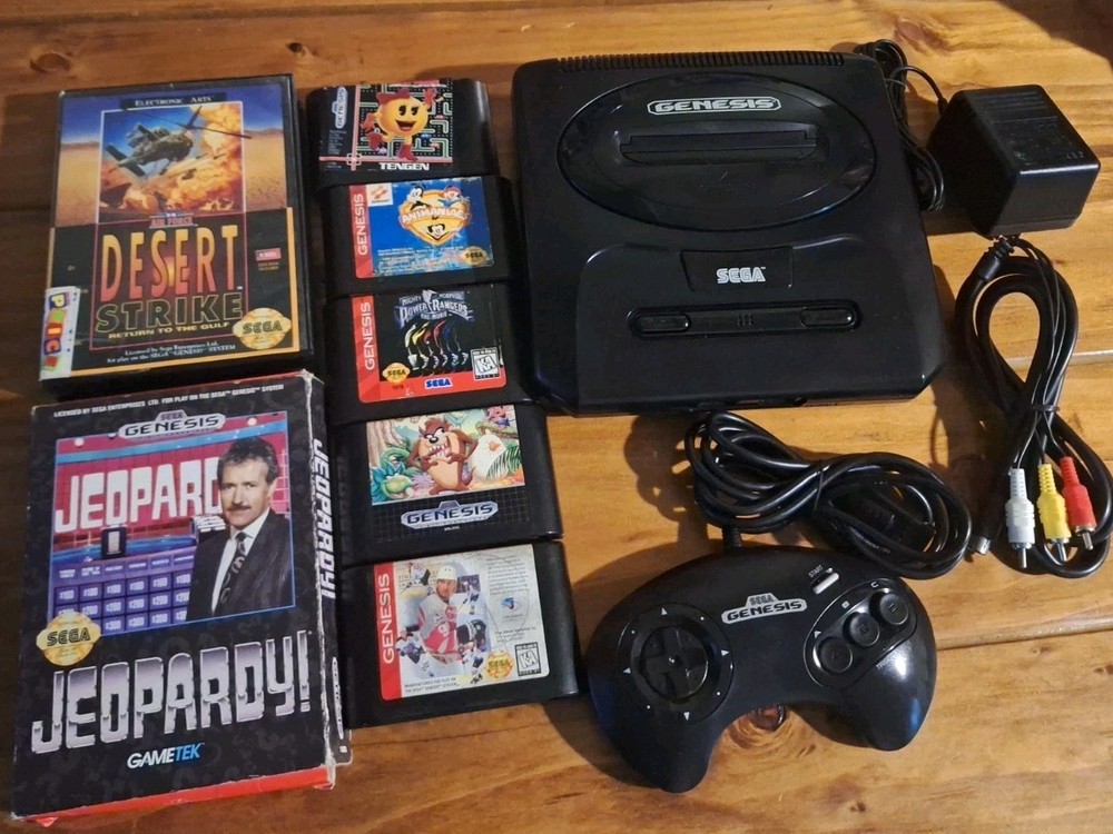 Sega Genesis Model 2 Console W Controller & Games Bundle Tested Excellent Condit