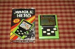 Vintage 1983 JUNGLE HERO Epoch Handheld LCD Video Game TESTED Clean with Box