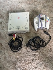 SEGA Dreamcast White Console Bundle HKT-3020 OEM Controller Cables Set TESTED