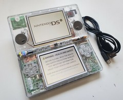 Nintendo DSi clear white Handheld System+ charger FAST SHIPPING