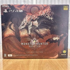 Sony PS4 Pro 1TB Monster Hunter World: Rathalos Edition CIB 2 Controllers + Stan
