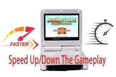 Backlit IPS LCD GBAsp Mod Nintendo Gameboy Advance SP Atomic Purple