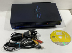 PlayStation PS2 FAT SCPH-50000MB/NH Mid Night Blue SCPH-10281 Modem ~Works*READ