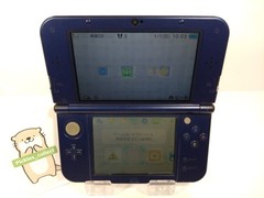 Nintendo New 3DS LL XL Metallic Blue RED-001 w/Stylus 4GB Japanese Tested 0511E
