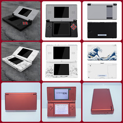 Nintendo DS Lite Videogame Console Various Colors Reshelled with Charger