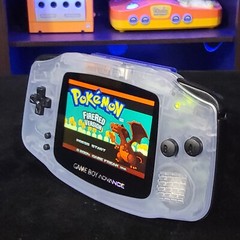 Glacial GameBoy Advance GBA Console with iPS Backlight Backlit LCD MOD