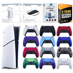 Sony PS5 Slim Digital + Disc Drive + Vertical Stand + Extra Controller