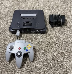 Nintendo 64 Console N64 System OEM Authentic Tested Controller + Power Cord