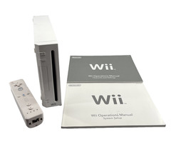 Nintendo Wii Console RVL-001 Bundle + Wii Remote & Manuals