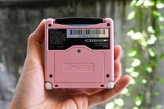 Backlit IPS LCD GBAsp Mod Nintendo Gameboy Advance SP Mirror Kirby Pink