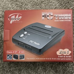 Yobo FC Twin 2-in-1 8-bit/16-bit Home Console Black OT-8168 Composite RCA