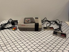 Vintage Nintendo Entertainment System NES-001 Metroid Dual Controller Bundle