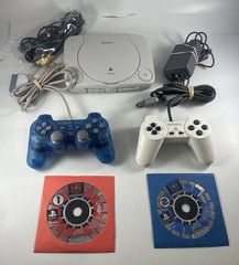 Sony Playstation PSone Console Bundle 2 Controllers 2 Games SCPH-101