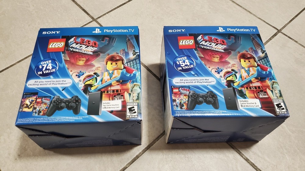 1 Sony PlayStation TV Launch Edition Black Console Lego Movie Brand New Sealed