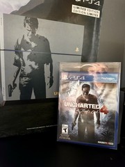 Sony Playstation 4 PS4 Uncharted 4 Limited Edition Blue Console CIB 12 Games