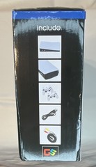 GS GameStation 5 Plug & Play Console, 620 Games, Two Players, White/Black