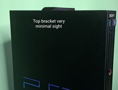 Sony PlayStation 2 PS2 Fat Phat Stealth Wall Mount BLACK *Made in the USA*