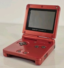 Nintendo Game Boy Advance SP AGS-001 Red Handheld System, READ DESCRIPTION
