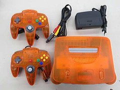 Nintendo 64 N64 Japan Limited ‐ Daiei Hawks Orange and Black Game Console 111223