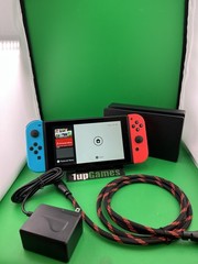 Nintendo Switch – w/ Neon Red & Neon Blue Joy-Con In Good Condition (T41)