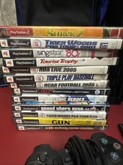 Sony PlayStation 2 Fat Console SCPH-30001- 13 Games Controllers NO BAG INCLUDED